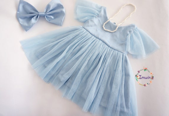 baby blue occasion dress