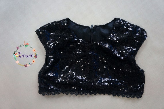 black sequin top girls