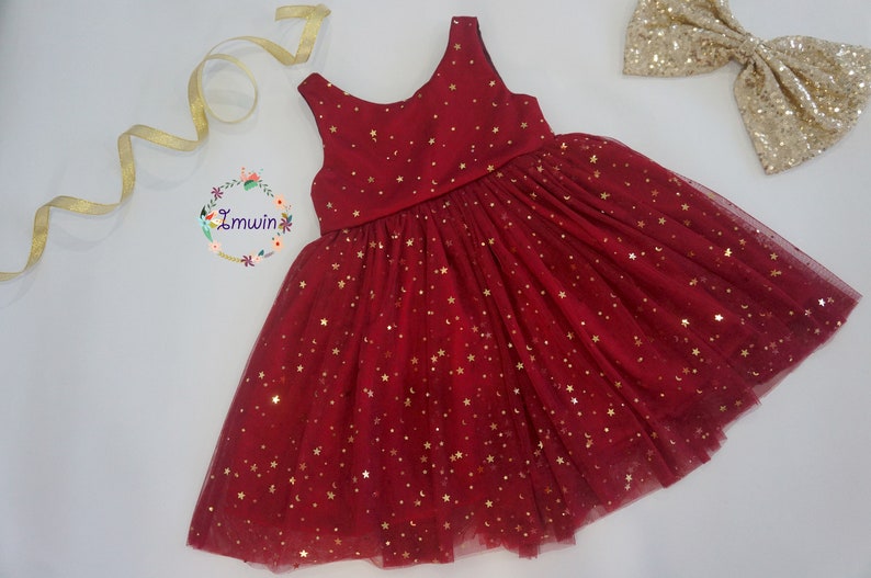 Burgundy Flower girl dress Toddler dress Baby Special occasion Etsy