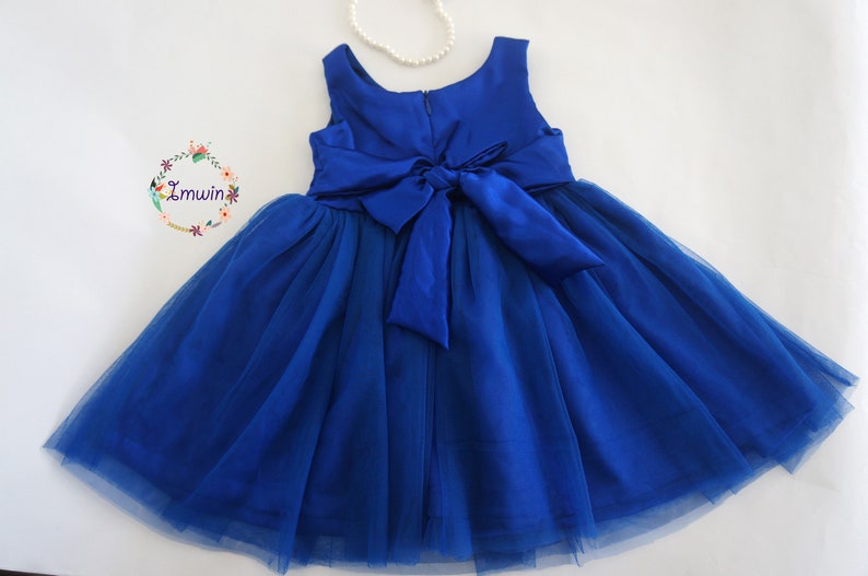 Flower girl dress Royal blue dress Toddler dress Special Etsy