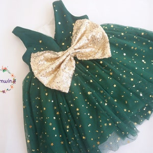 Christmas girls dress Flower girl dress Special occasion New Year Eve Holiday Party Birthday Dress