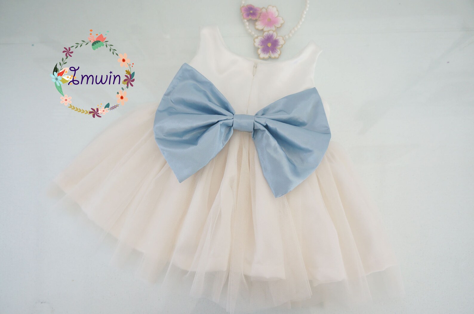Ella Dress Navy Flower main image 0
