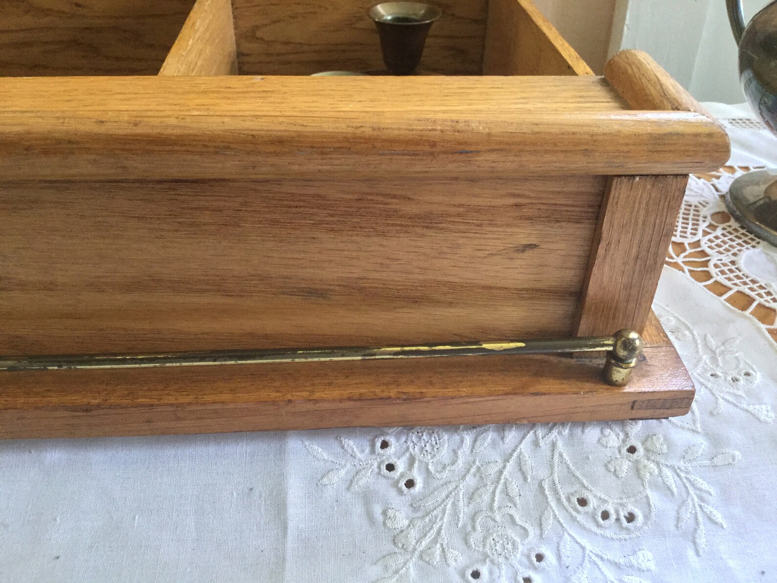 Oak Mid Century Retail Display Vintage Display Etsy