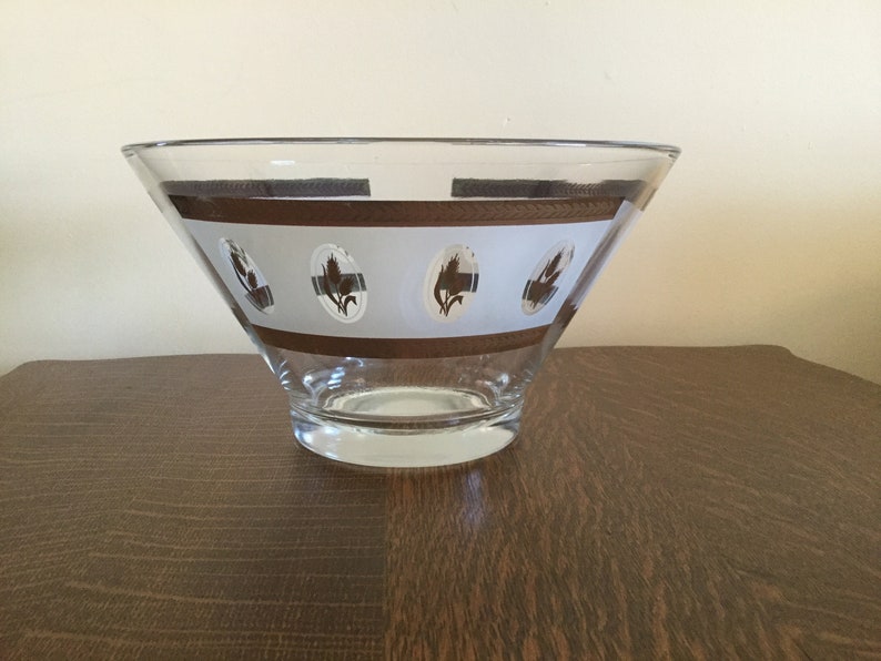 punch bowl mid Century bowl Vintage Hazel Atlas Salad Bowl