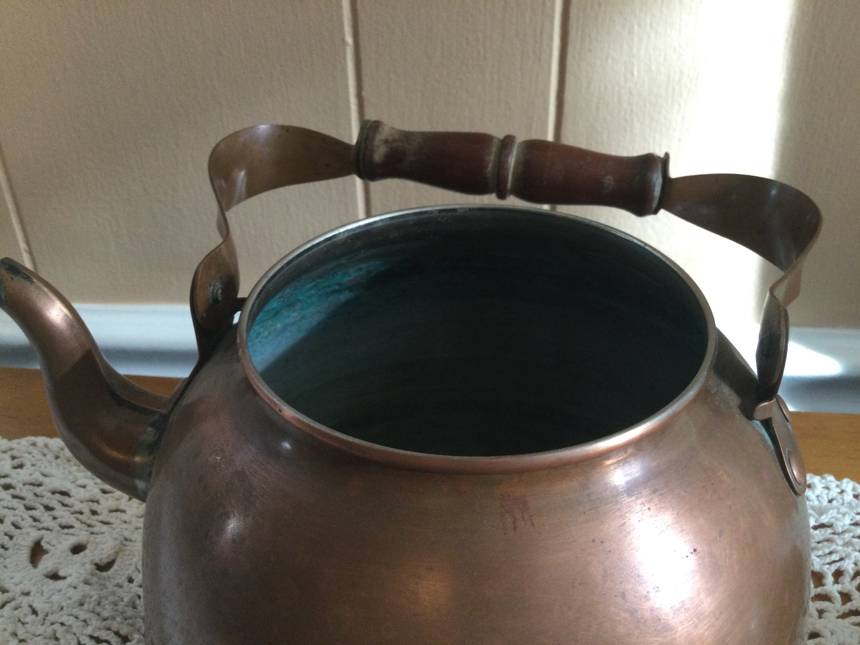 Solid copper kettle vintage copper kettle cottage decor Etsy