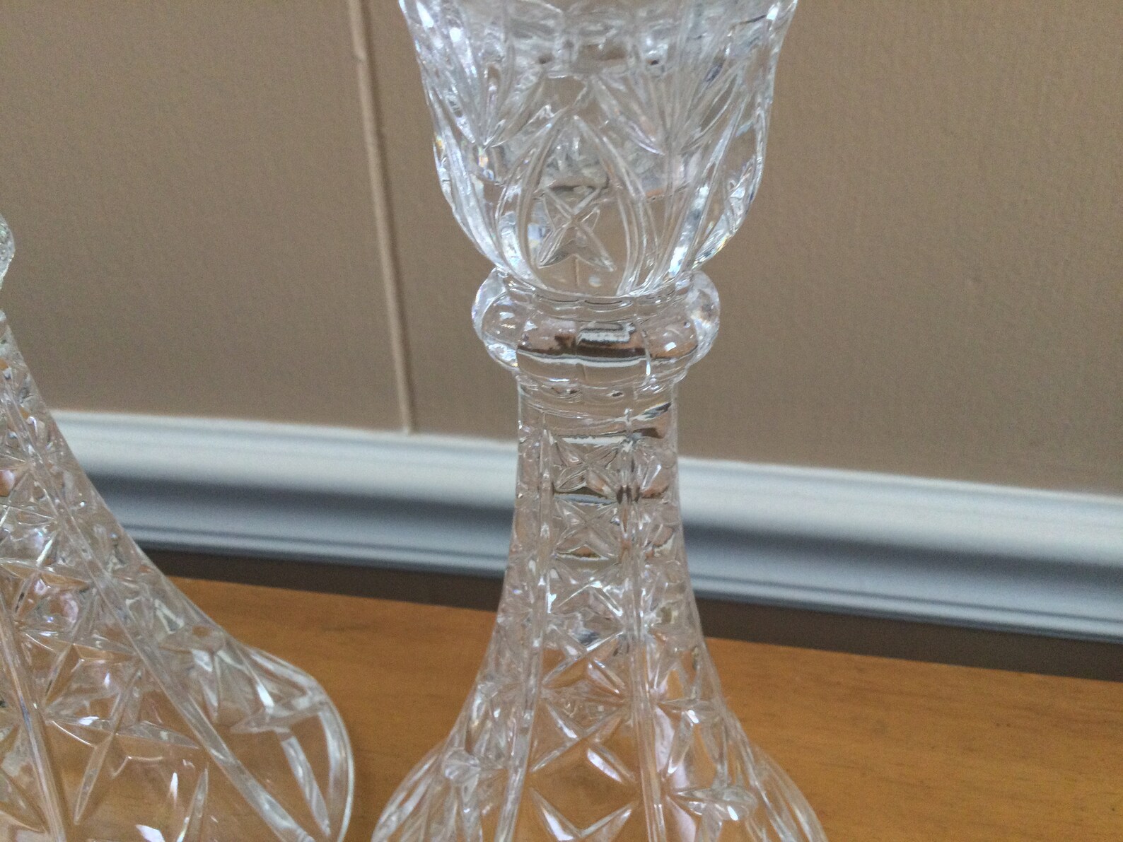 Imperial crystal candlesticks 24 lead crystal candlesticks Etsy