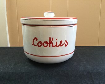 Vintage Cookie Jar, Italian ceramic,vintage biscuit jar, mid century cookie jar