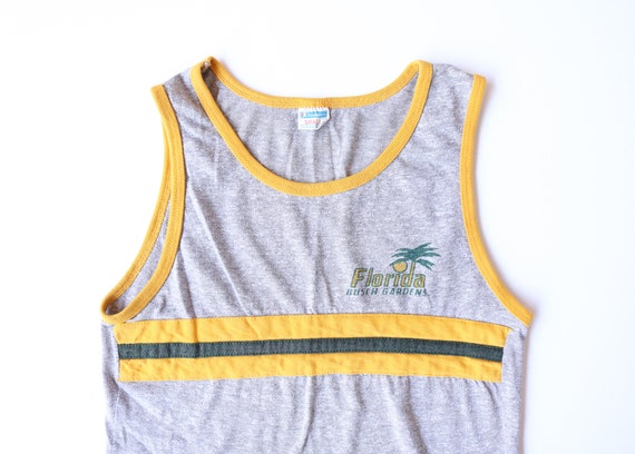 1970s Busch Gardens Florida Green and Gold Stripe… - image 1