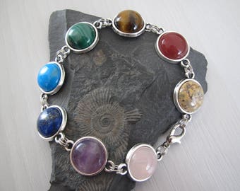 Bracelet "chakra-noble steinmix"