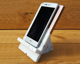 Phone Stand, Phone Stand for Desk, Phone Holder, Smartphone Stand, Charging Station, Docking Station, Minimalist Office Desk Accessories Her