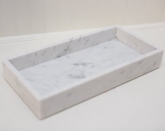 Vanity Tray, Vanity Tray White, Vanity Tray Marble, Marble Decor, Marble Gold, Nightstand Tray, Nightstand Decor, Modern Tray for Bathroom