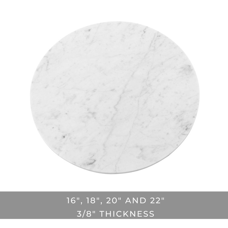 Marble Round Table Top in 16, 18 and 20Inch image 2