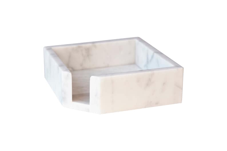 Cocktail Napkin Holder Modern Marble Napkin Holder for Table Etsy