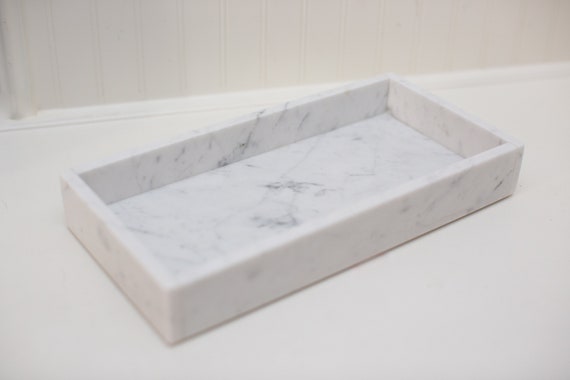 Vanity Tray, Vanity Tray White, Vanity Tray Marble, Marble Decor, Marble Gold, Nightstand Tray, Nightstand Decor, Modern Tray for Bathroom