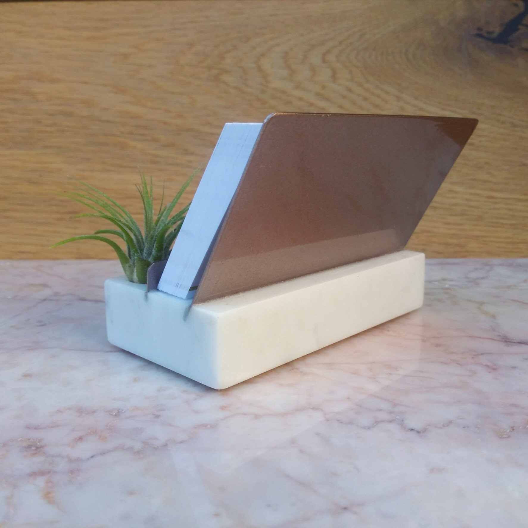 Business Card Holder Rose Gold Office Decor Business Card Etsy Australia