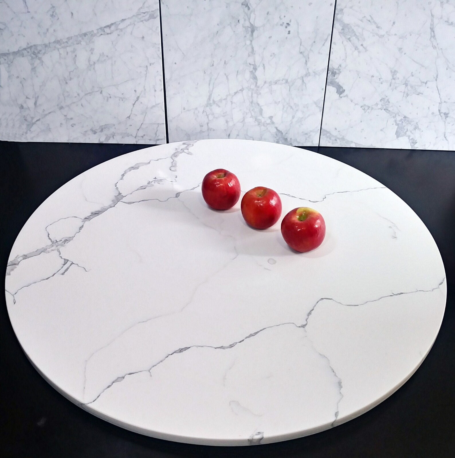 Large Marble Lazy Susan Turntable Large Lazy Susan Marble Etsy