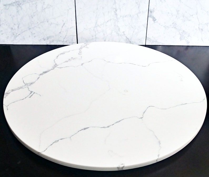 Large Marble Lazy Susan Turntable Large Lazy Susan Marble Etsy
