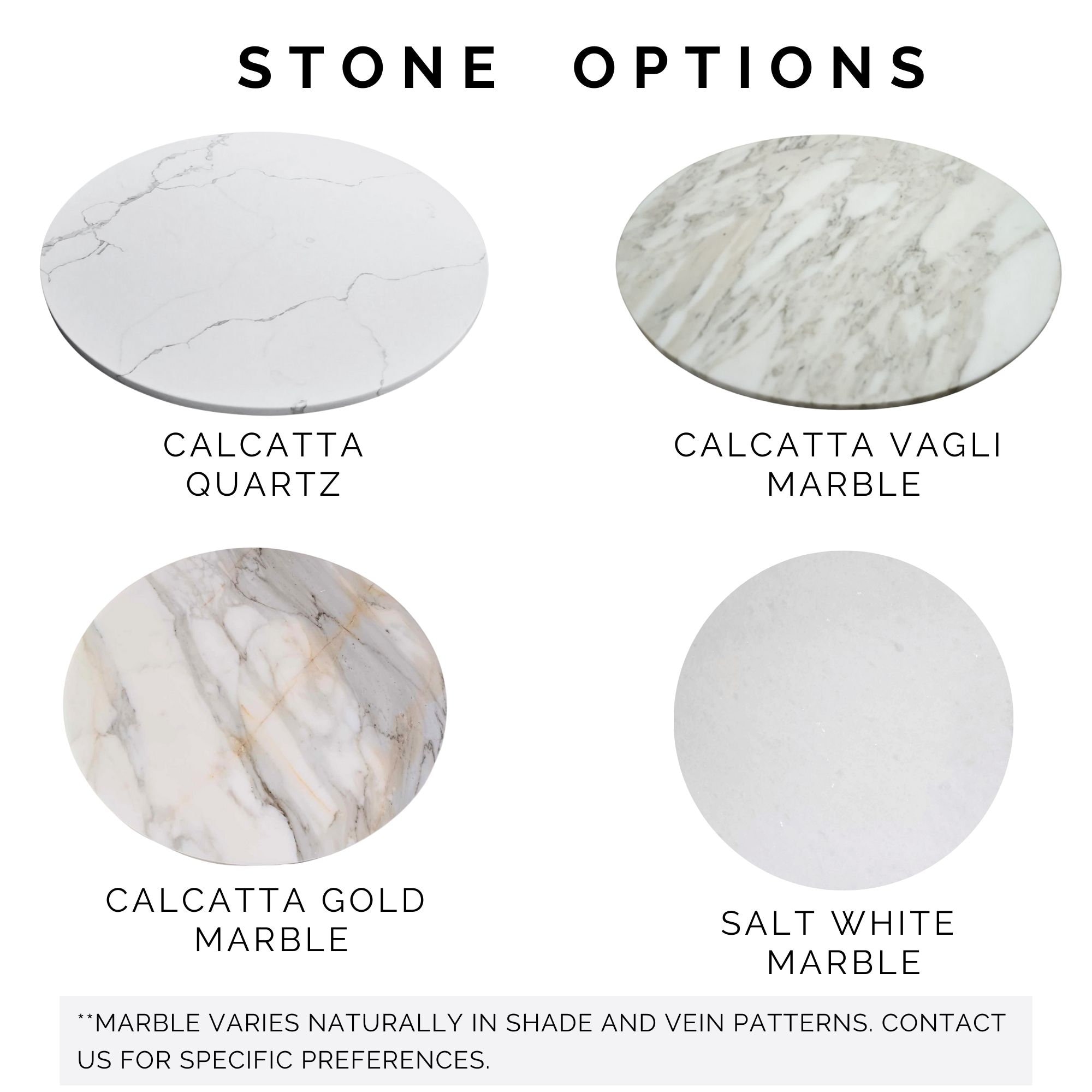 Large Marble Lazy Susan Turntable Centerpiece for Dining