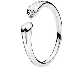 anello pandora con due cuoricini anello pandora con due cuoricini