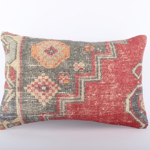 Turkish Kilim Pillow, 16x24 Kilim Pillow, Cushion Cover Pillow, Turkish Kilim Pillow, Decorative Kilim Pillow, Throw Pillow, Ethnic Pillow