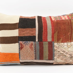 16x24 Kilim Pillow Cover, Lumbar Kilim Cushion Cover, Kilim Pillow, Outdoor Pillow Cover, Decorative Kilim Pillow, Handmade Kilim Pillow