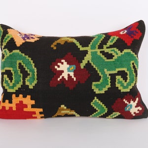 16x24 Kilim Pillow Cover, Lumbar Kilim Cushion Cover, Kilim Pillow, Outdoor Pillow Cover, Decorative Kilim Pillow, Handmade Kilim Pillow