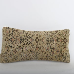 Handwoven Turkish Kilim Pillow, 8x16 Kilim Pillow, Bohemian Kilim Pillow, Decorative Pillow, Boho Decor, Livingroom Decor, Cushion Cover