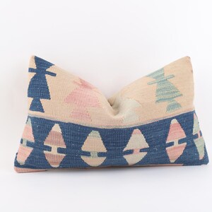 Funda de almohada Kilim turca de 30 x 50 cm: cojín étnico bohemio
