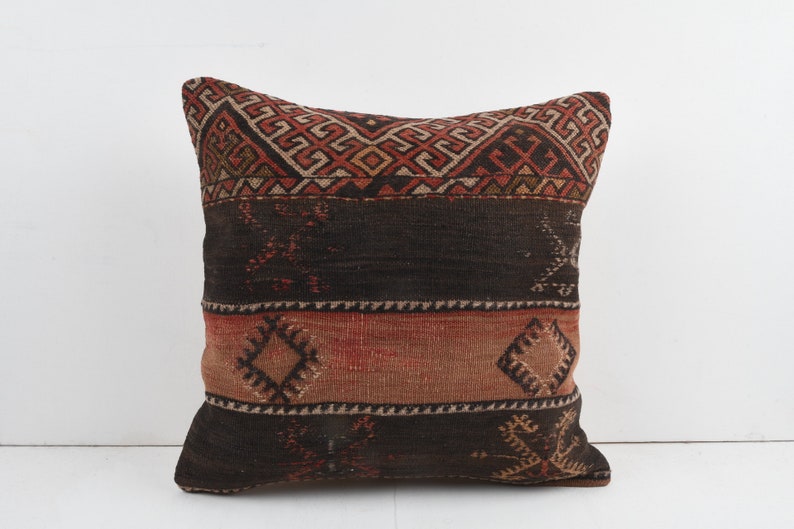 20/'/'x20/'/' Turkish Kilim Pillow Kilim Pillow Case Bohemian Pillow 50x50 cm Handmade Pillow Cover Kilim Cushion Vintage Kilim Pillow