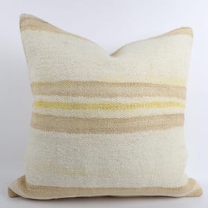 Cojín Kilim turco tejido a mano de 61 x 61 cm: decoración bohemia para el hogar