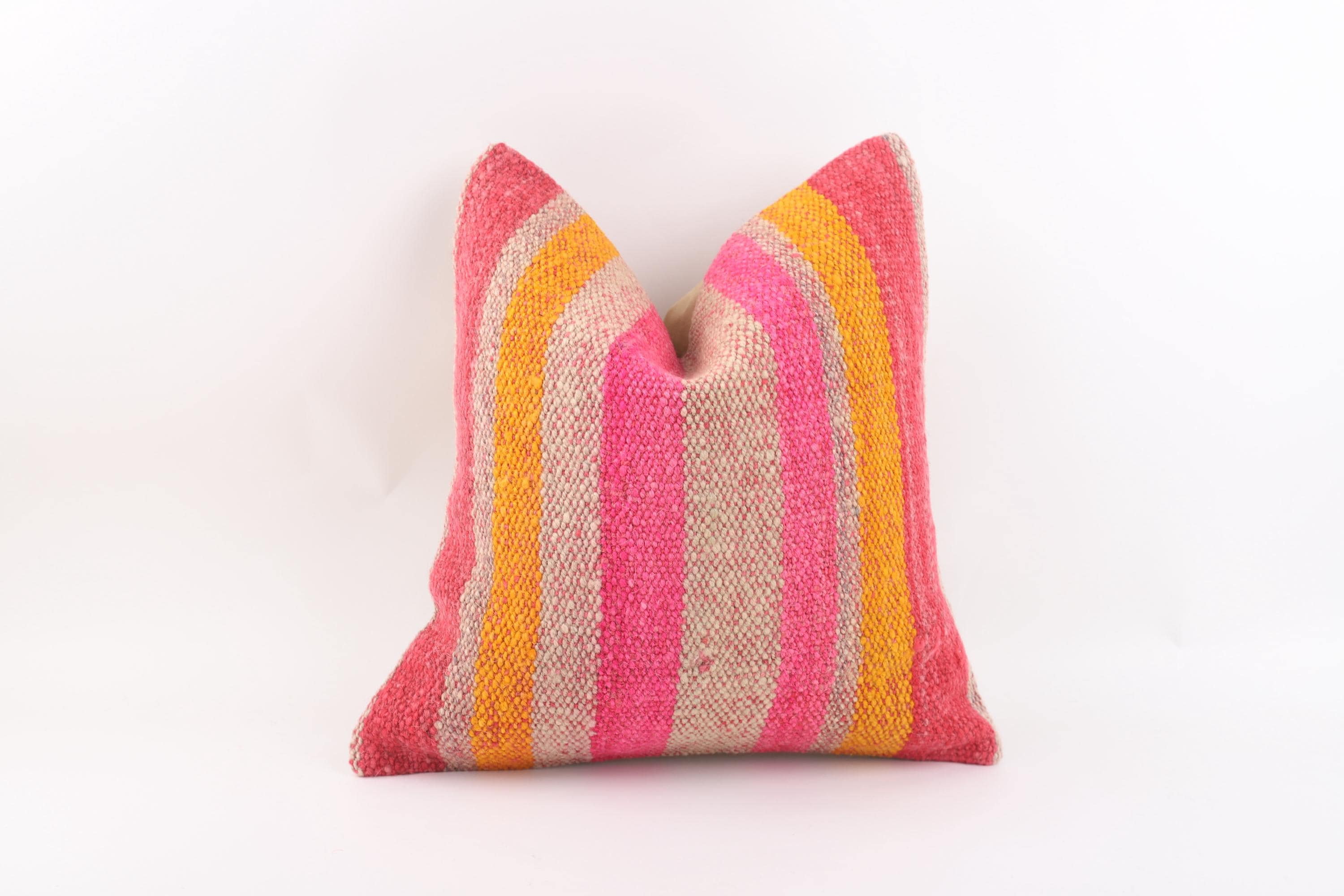 Kilim Pillow, 16x16 Kilim Pillow Cover, Turkish Rug Pillow, Kilim Cushion Cover,Kilim Pillow Case, Vintage Pillow Cases, Throw Pillow
