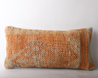 decorative kilim pillow 12x24 vintage turkish kilim pillow lumbar pillow ethnic pillow throw pillow pillow cushion cover