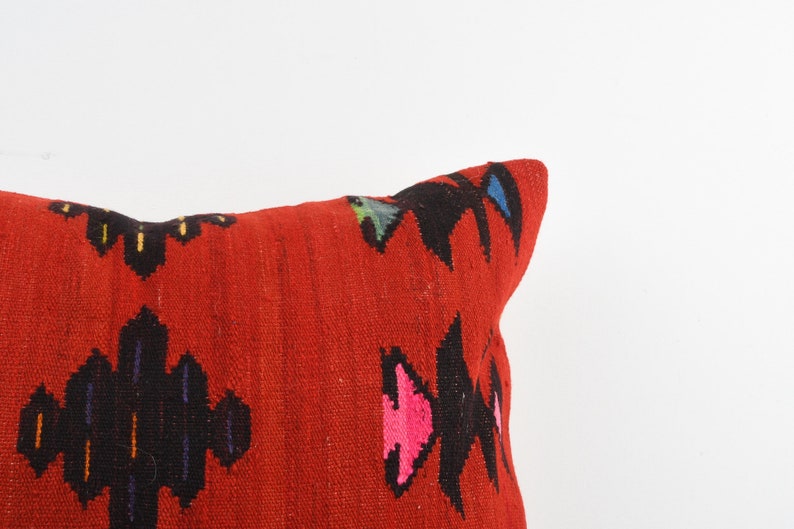 ethnic pillow bed pillow tribal pillow cushion cover 24/'/'x24/'/' home decor cushion cover floor kilim pillow 24x24 throw pillow