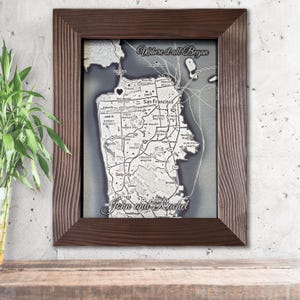Impression de carte personnalisée où tout a commencé Cadeau pour couple personnalisé