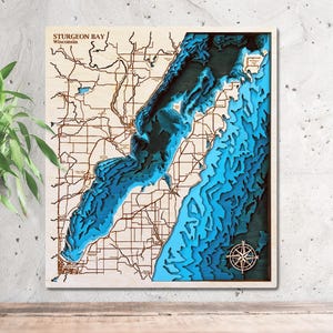Mappa 3D del bosco di Sturgeon Bay
