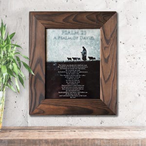 Custom Religious Gift Wooden Framed Personalized Religious Wall Art