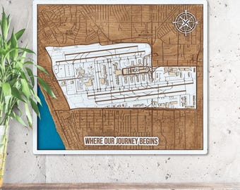 Where Our Journey Begins Gift Personalized Travel Gift for Couples