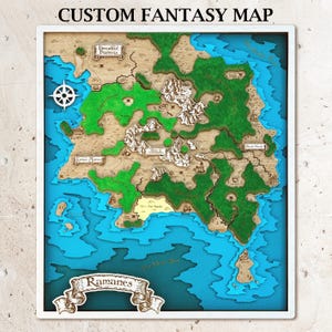 Custom Fantasy Map 3D Any Fictional World