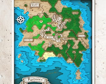Custom Fantasy Map 3D Any Fictional World