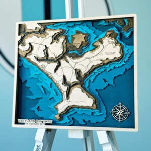 Withand Bay Fort Holzkarte 3D