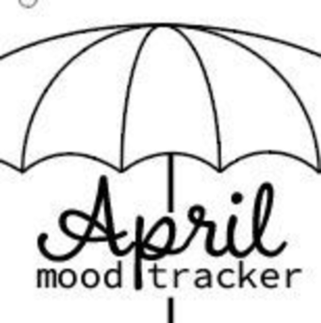 April Mood Tracker Digital or Printable Planner - Etsy