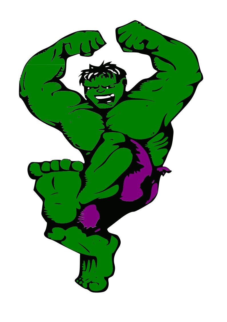 Hulk Svg Hulk Clipart Cricut And Silhouette Hulk Digital Etsy