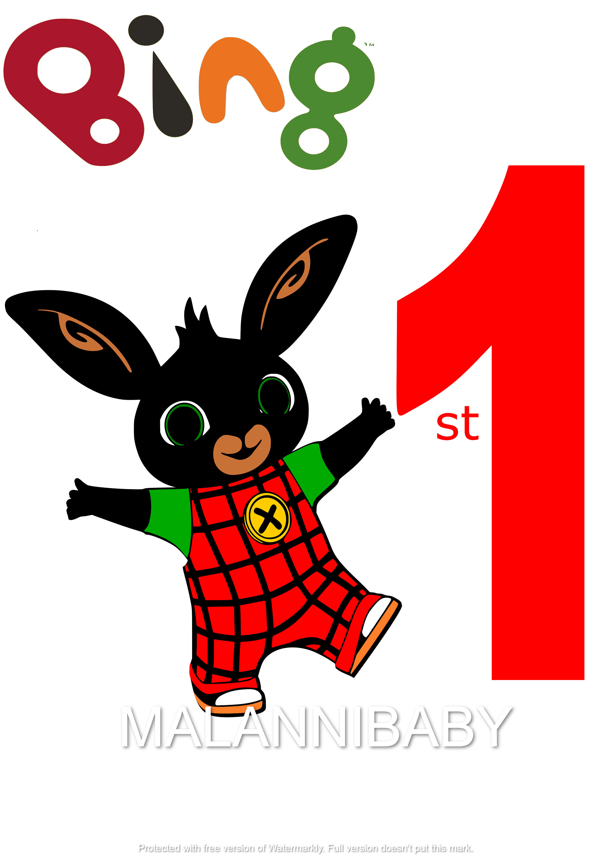 Download Bing Bunny SVG Bing Bunny 1st Birthday Clipart Bing | Etsy