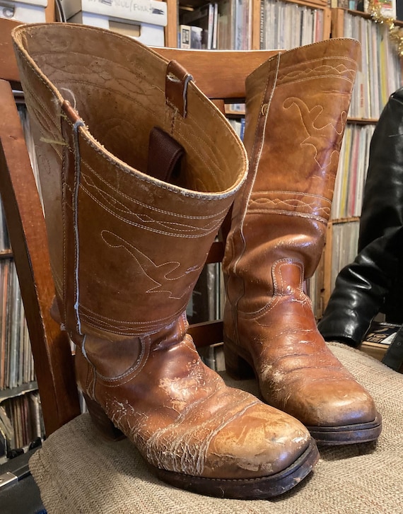 Tan Frye campus boots-men's 10.5/11