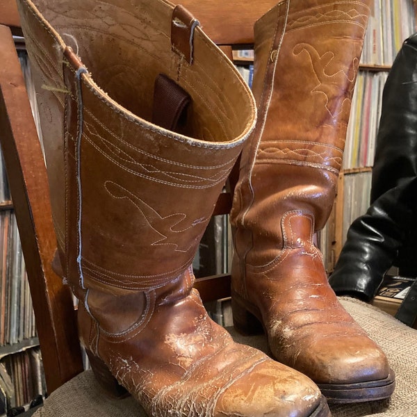 Tan Frye campus boots-men's 10.5/11