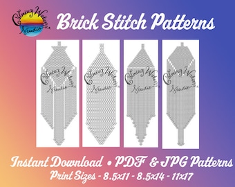 Brick Stitch Pattern, Graph Paper, Beading Graph Paper, Brick Stich Pattern, Patterns, Brick Stitch Graph Paper, DIY, Beading Paper