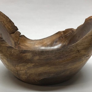 Natural edge walnut bowl