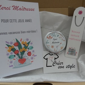 Lehrer-Geschenkbox „Danke Lehrer“ – Geschenkidee zum Ende des Schuljahres für Lehrer – Lesezeichen, Taschenspiegel und Lehrerkarte