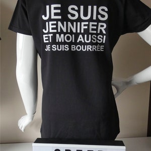 Duo tee shirt personnalisé pour couple Si je suis trop bourré amenez moi vers... je suis ... et moi aussi je suis bourrée image 4