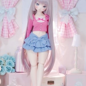 衣装のみ!! MDD/ミニドルフィードリーム/もちあし/くまこぷよドール/いももドールチャビー用 Kawaii Y2K V.09